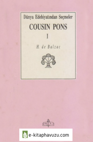 H. De Balzac - Cousin Pons 1. Cilt kiabı indir