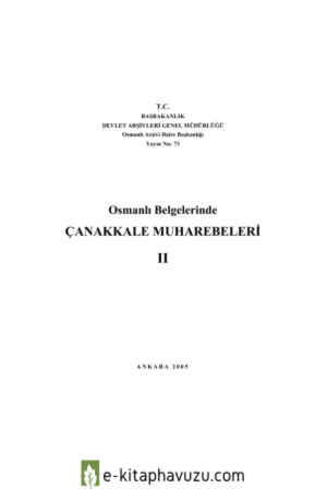 Osmanlı Belgelerinde Çanakkale Muharebeleri Iı kiabı indir