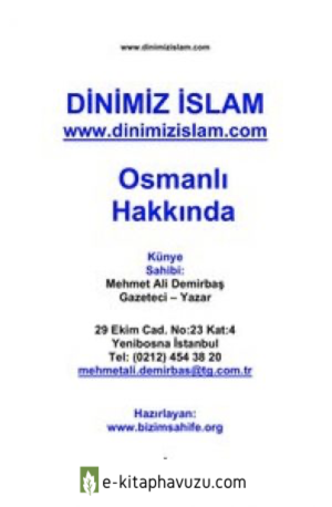 32-Osmanli Hakkinda kitabı indir