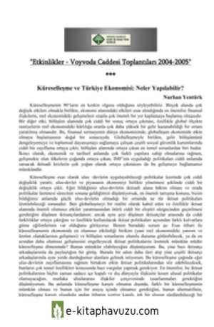 43. Nurhan Yentürk - Küreselleşme Ve Türkiye Ekonomisi. Neler Yapılabilir