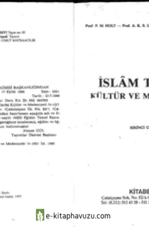 Cambridge İslam Tarihi Kültür Ve Medeniyeti 1