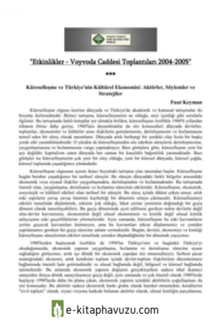 Fuat Keyman - Küreselleşme Ve Türkiye-Nin Kültürel Ekonomisi. Aktörler, Söylemler Ve Stratejiler