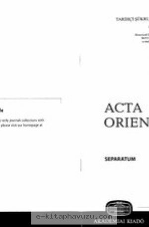 Halil İnalcık - Acta Orientalia